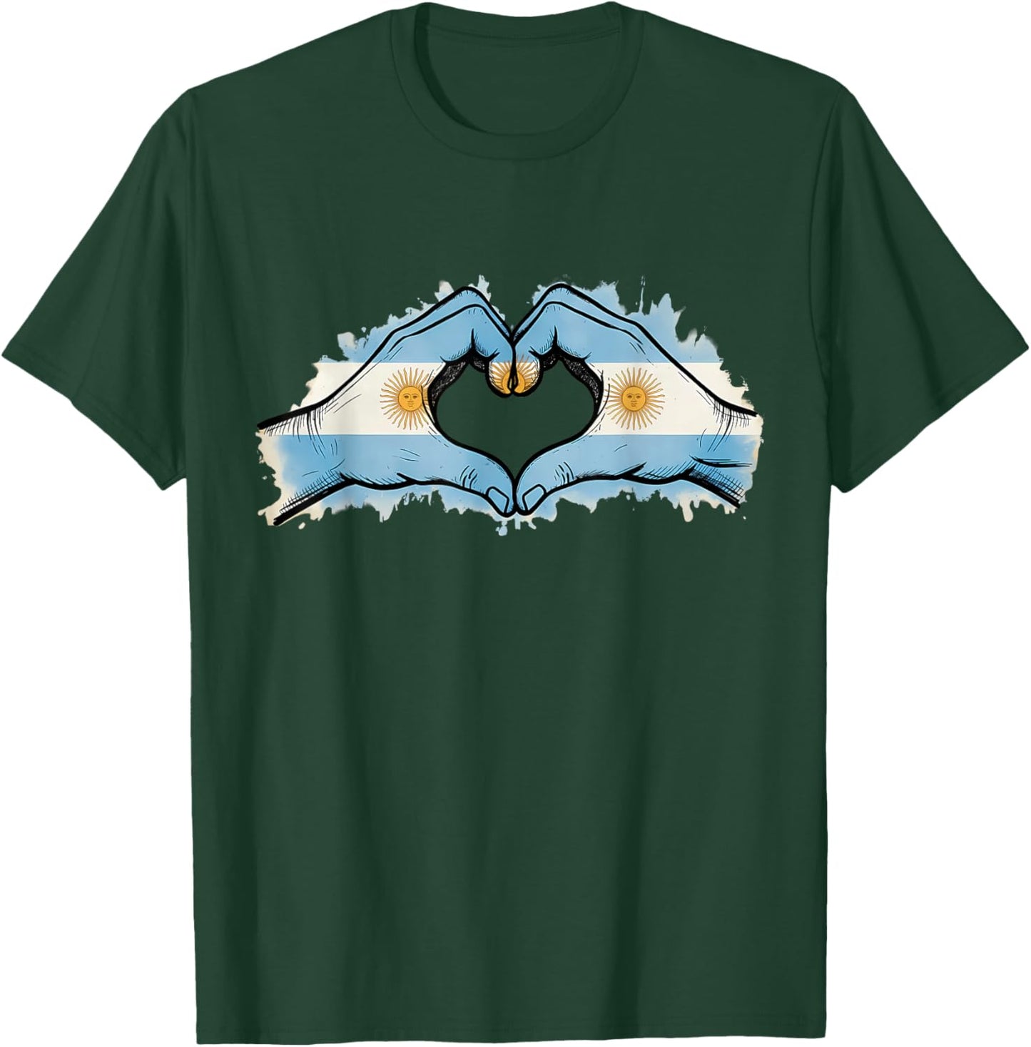 Argentina Pride Argentinian Flag T-Shirt - T-Shirt | Forest