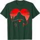 Funny Bigfoot in Love Heart Happy Valentine's Day Men Women T-Shirt - T-Shirt | Forest