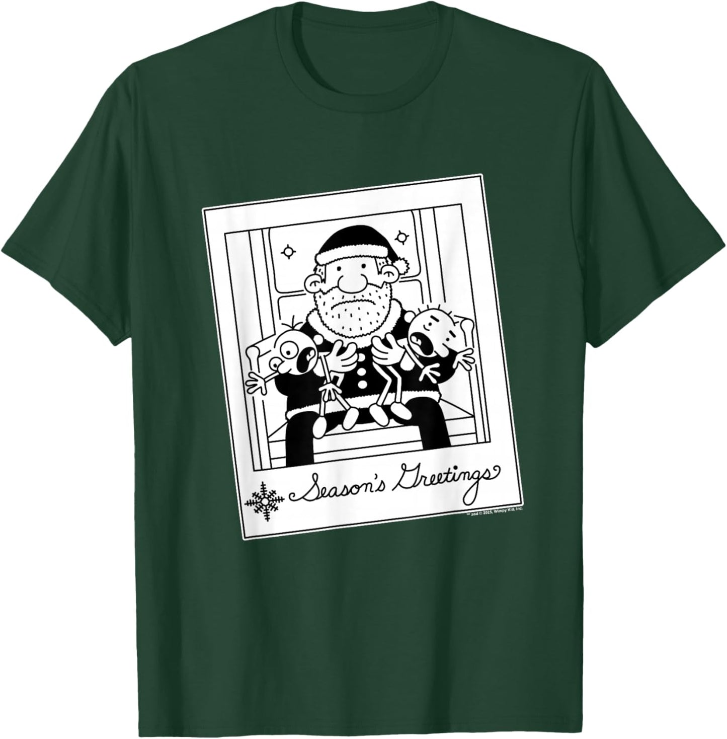 Diary of a Wimpy Kid Santa Greeting's Photo T-Shirt - T-Shirt | Forest