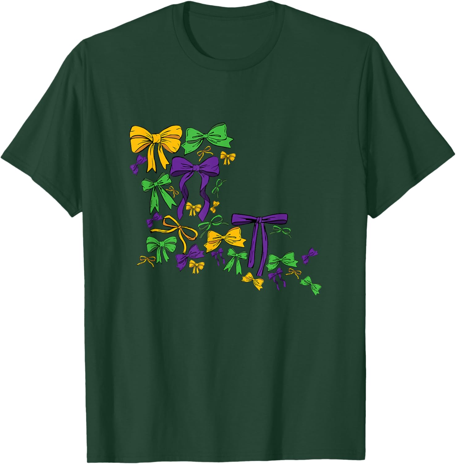 Coquette Mardi Gras New Orleans Louisiana Map Parade Costume T-Shirt - T-Shirt | Forest