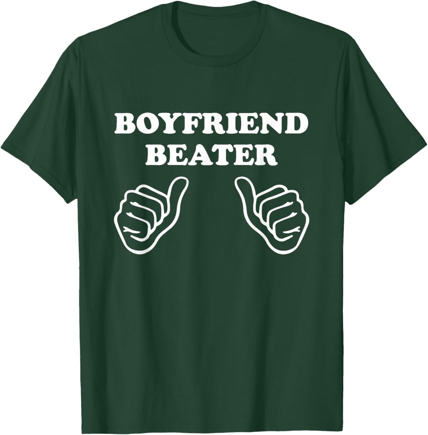 Boyfriend Beater Funny Girlfriend Humor Retro Groovy T-Shirt - T-Shirt | Forest