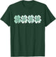 Retro Checkered Shamrock Derm St. Patty's Day Dermatologist T-Shirt - T-Shirt | Forest