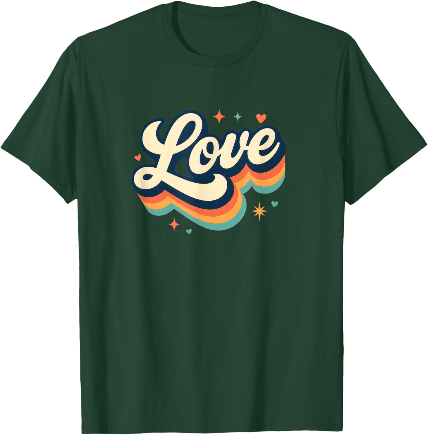 Retro Love T-Shirt - T-Shirt | Forest