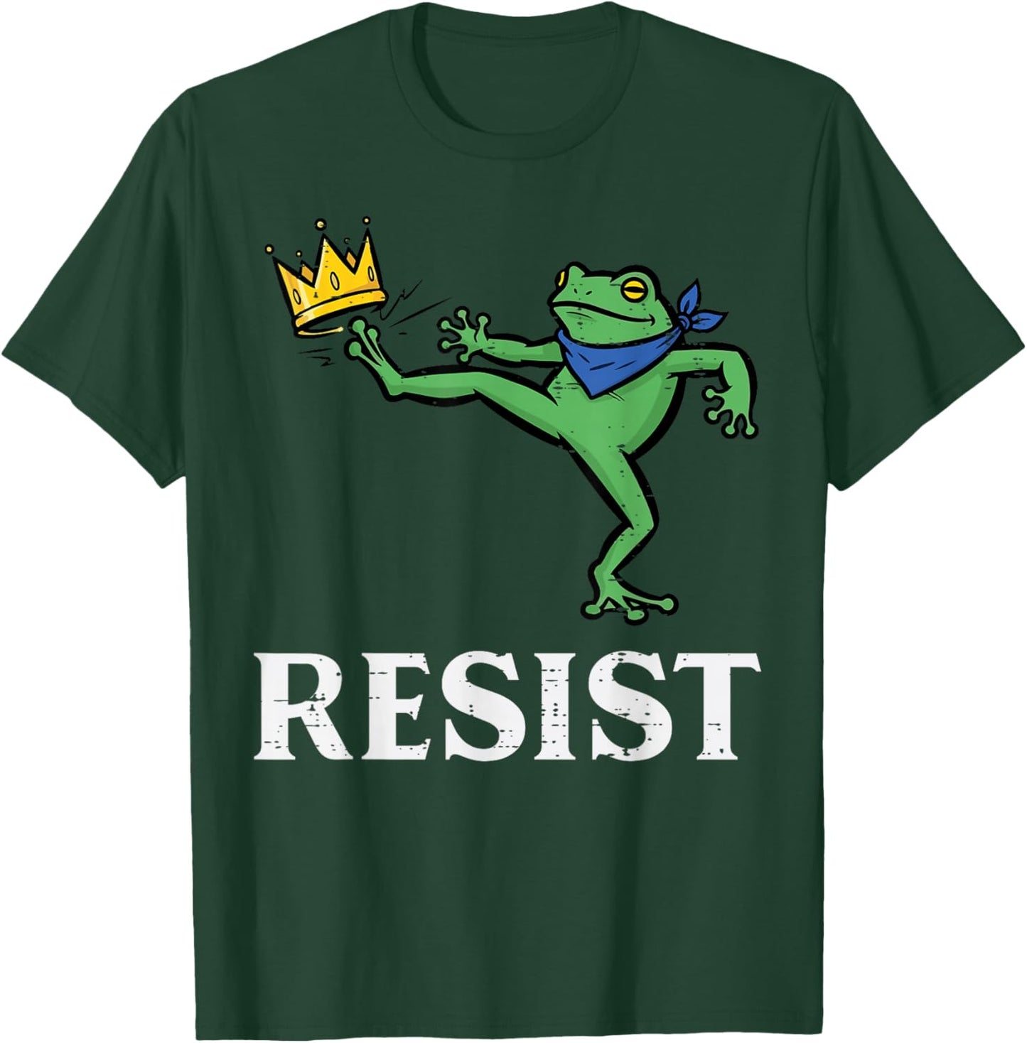 Resist Frog Kick Crown Protest Civil Rights Men Women Kids T-Shirt - T-Shirt | Forest