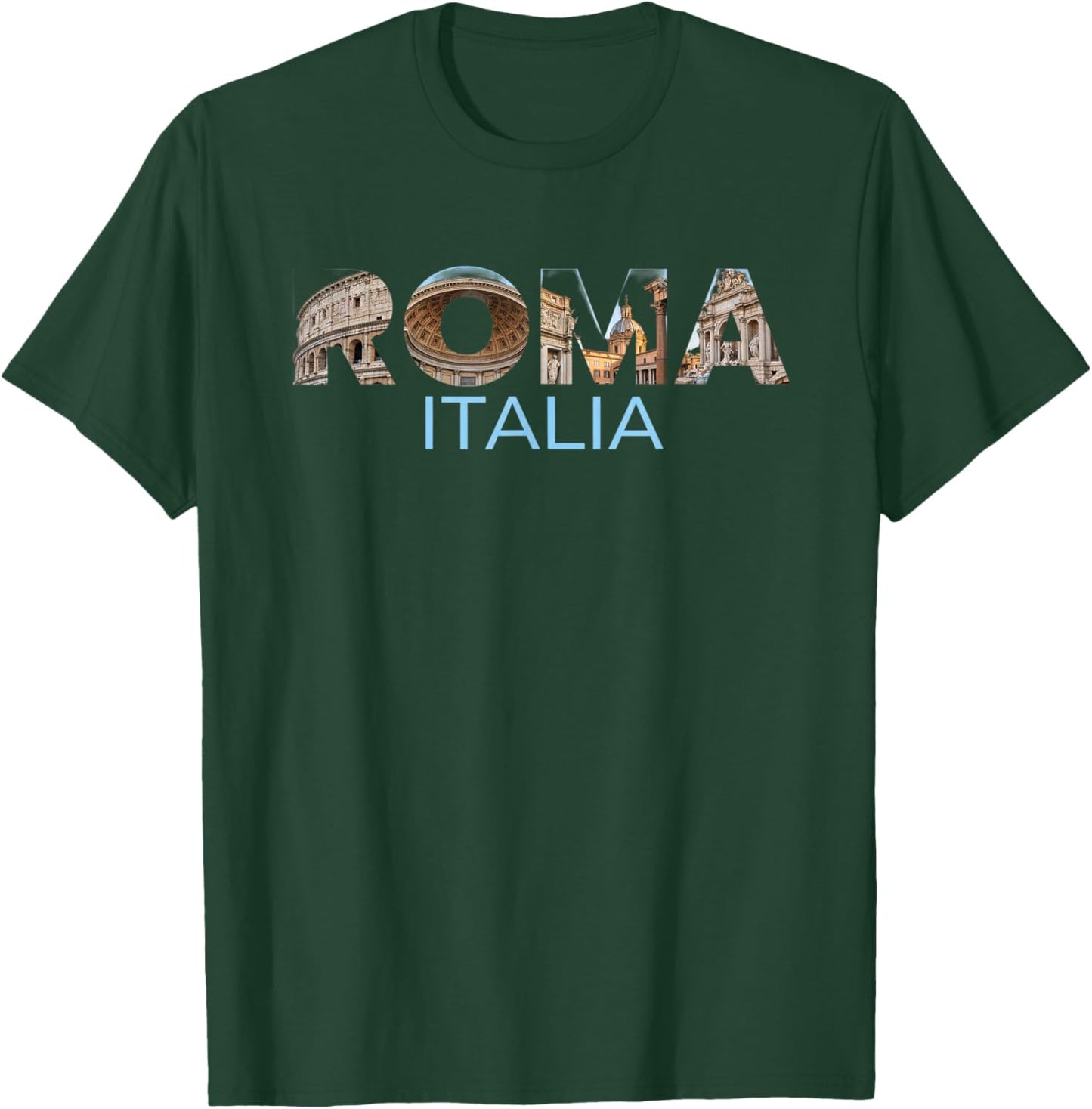 Roma Italia Rome Italy Travel Landmark Souvenir T-Shirt - T-Shirt | Forest
