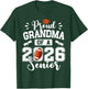 Proud Grandma of A 2026 Senior Football Graduation T-Shirt - T-Shirt | Forest