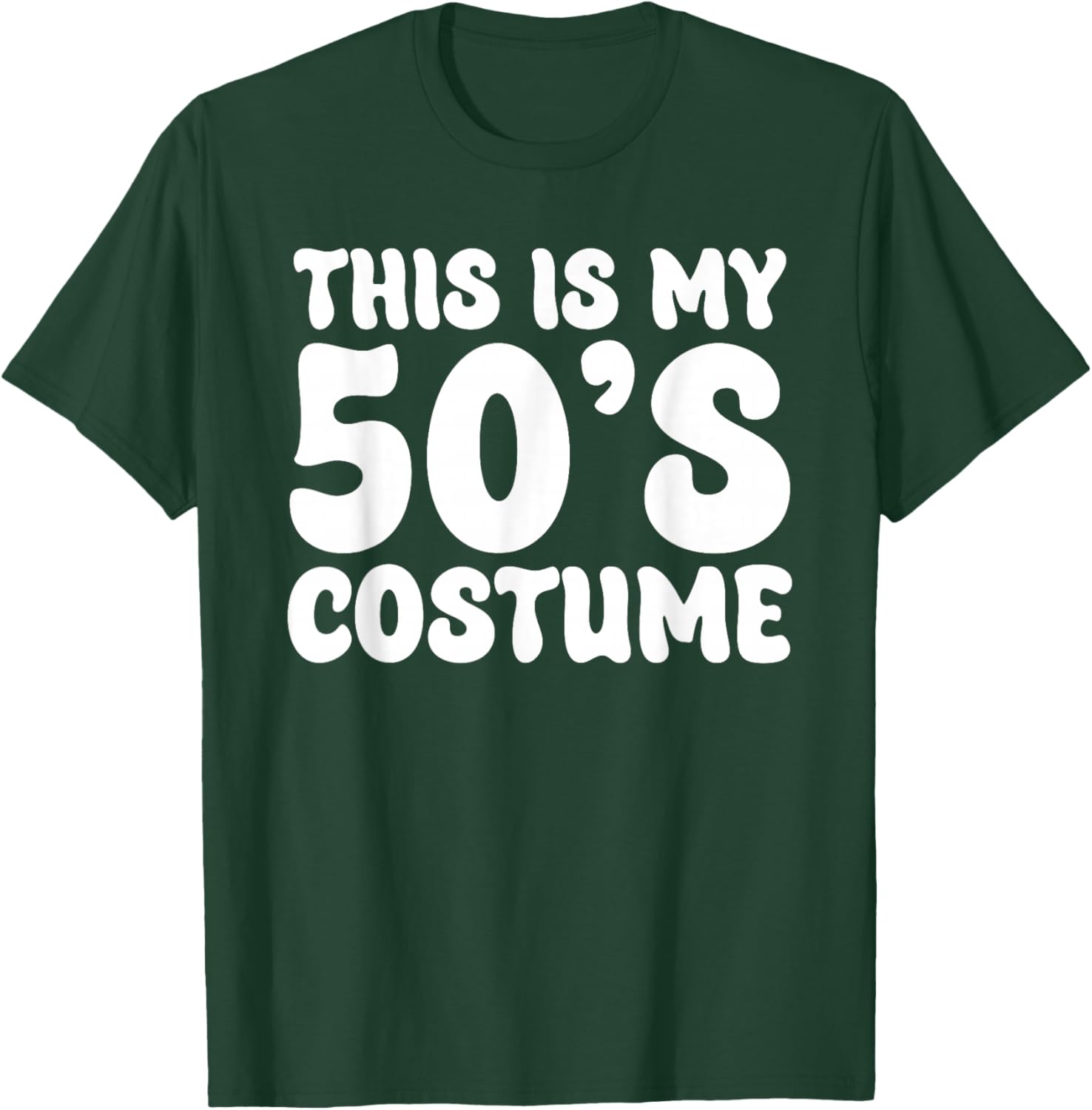 This is My 50's Costume 50's Halloween Costume 1950s 50s T-Shirt - T-Shirt | Forest