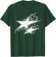 Y2K 90s Tattoo STYL Double Star T-Shirt - T-Shirt | Forest