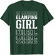 Glamping Girl Funny Layered Text Daughter Youth Kids T-Shirt - T-Shirt | Forest