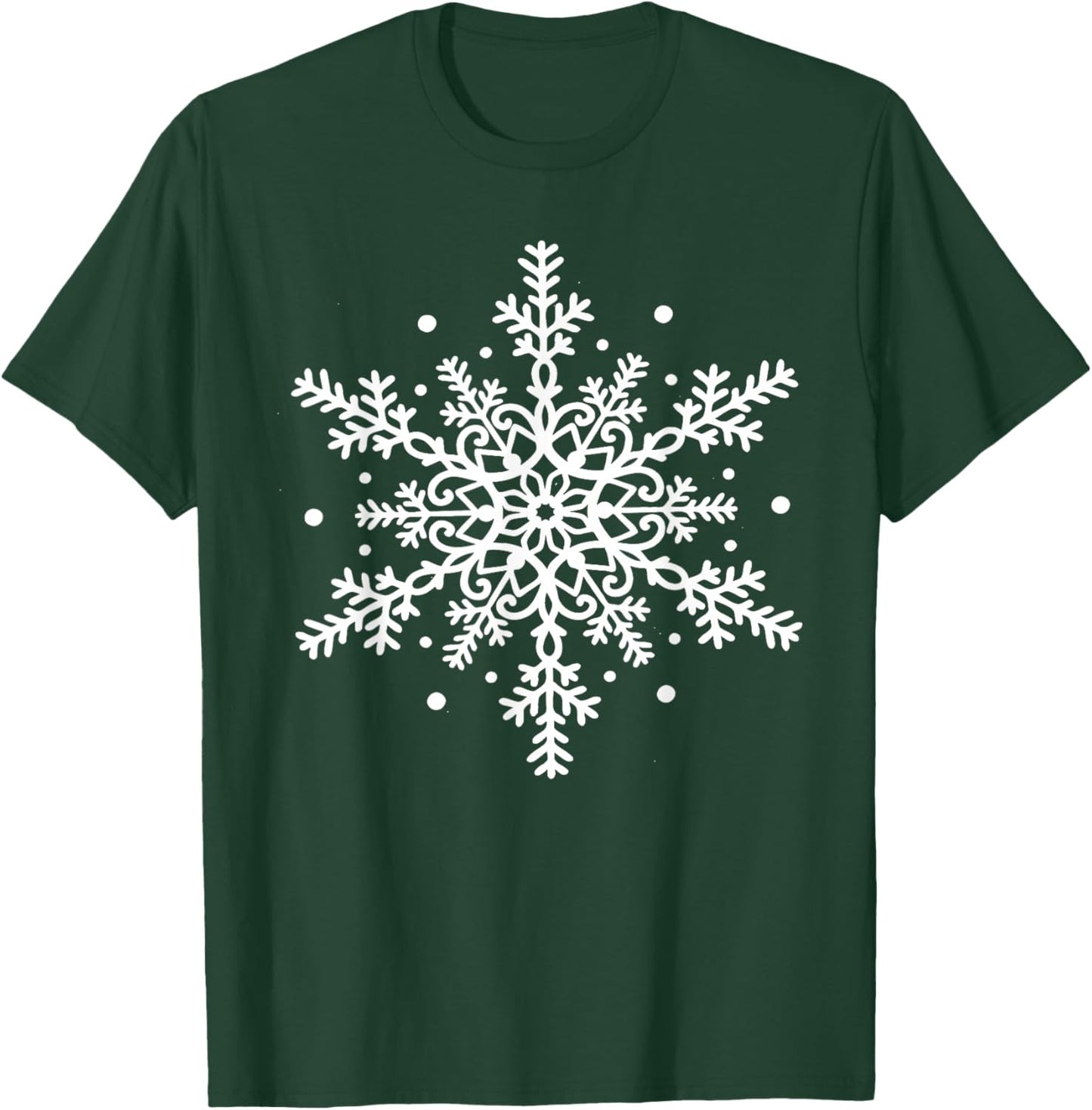 Winter Christmas Snowflake Matching Cozy Family Outfits T-Shirt - T-Shirt | Forest