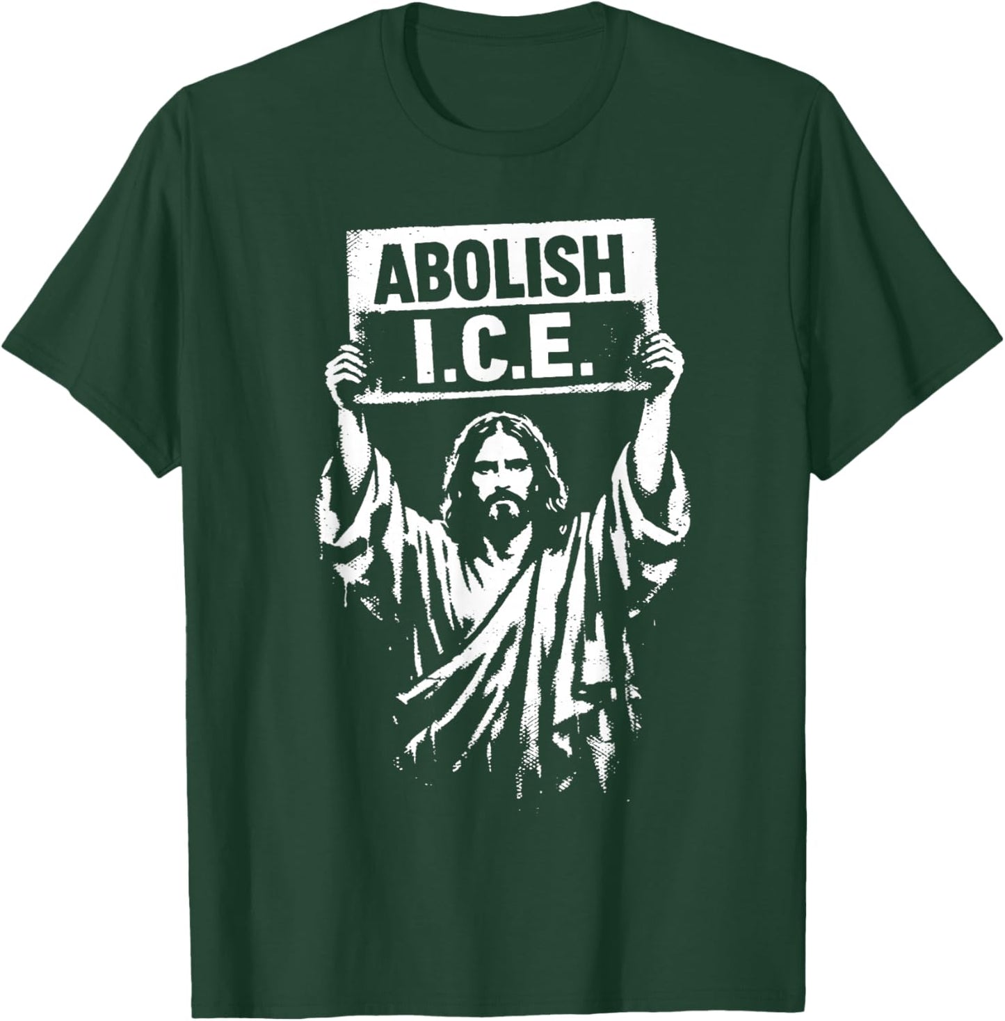 Retro Abolish ICE Jesus ICE Women T-Shirt - T-Shirt | Forest