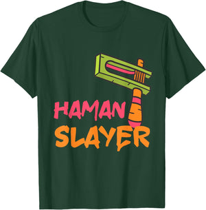 Haman Slayer Happy Purim Grogger Jewish Queen Esther Party T-Shirt - T-Shirt | Forest