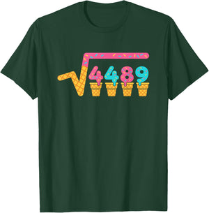 Square Root of 4489 Ice Cream Drip Meme Slang 67 6 7 6-7 T-Shirt - T-Shirt | Forest