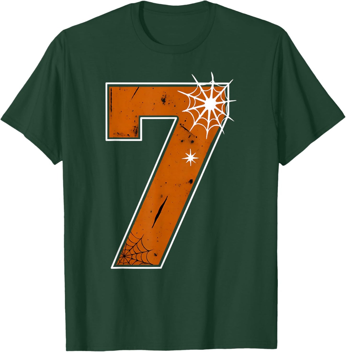 6 7 Funny Halloween Costume with Spider Web Trend Couples T-Shirt - T-Shirt | Forest