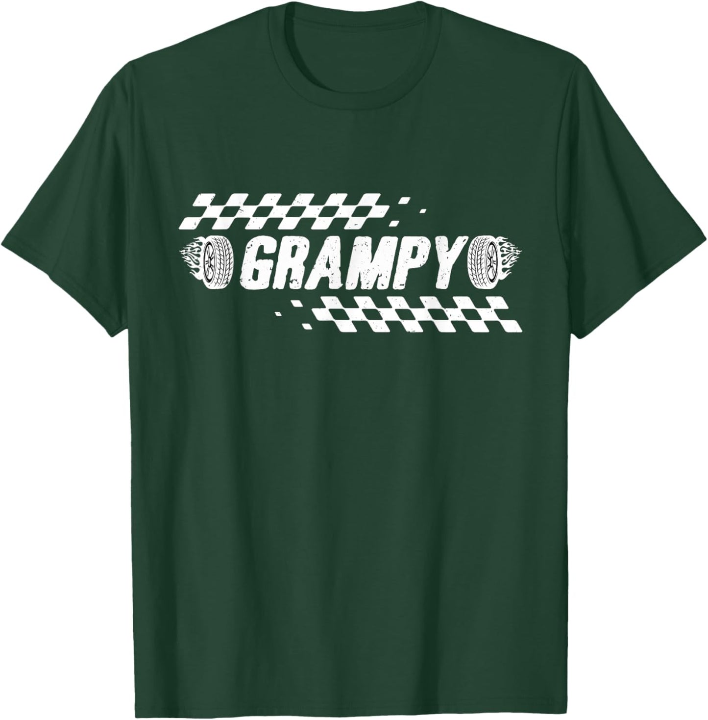 Grampy Racing Race Car Family Birthday Matching T-Shirt - T-Shirt | Forest