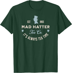 Mad Hatter Alice in Wonderland Book Lover T-Shirt - T-Shirt | Forest