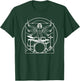 DA Vinci Vitruvian Drummer Man Rock Music Fan Rock n Roll T-Shirt - T-Shirt | Forest