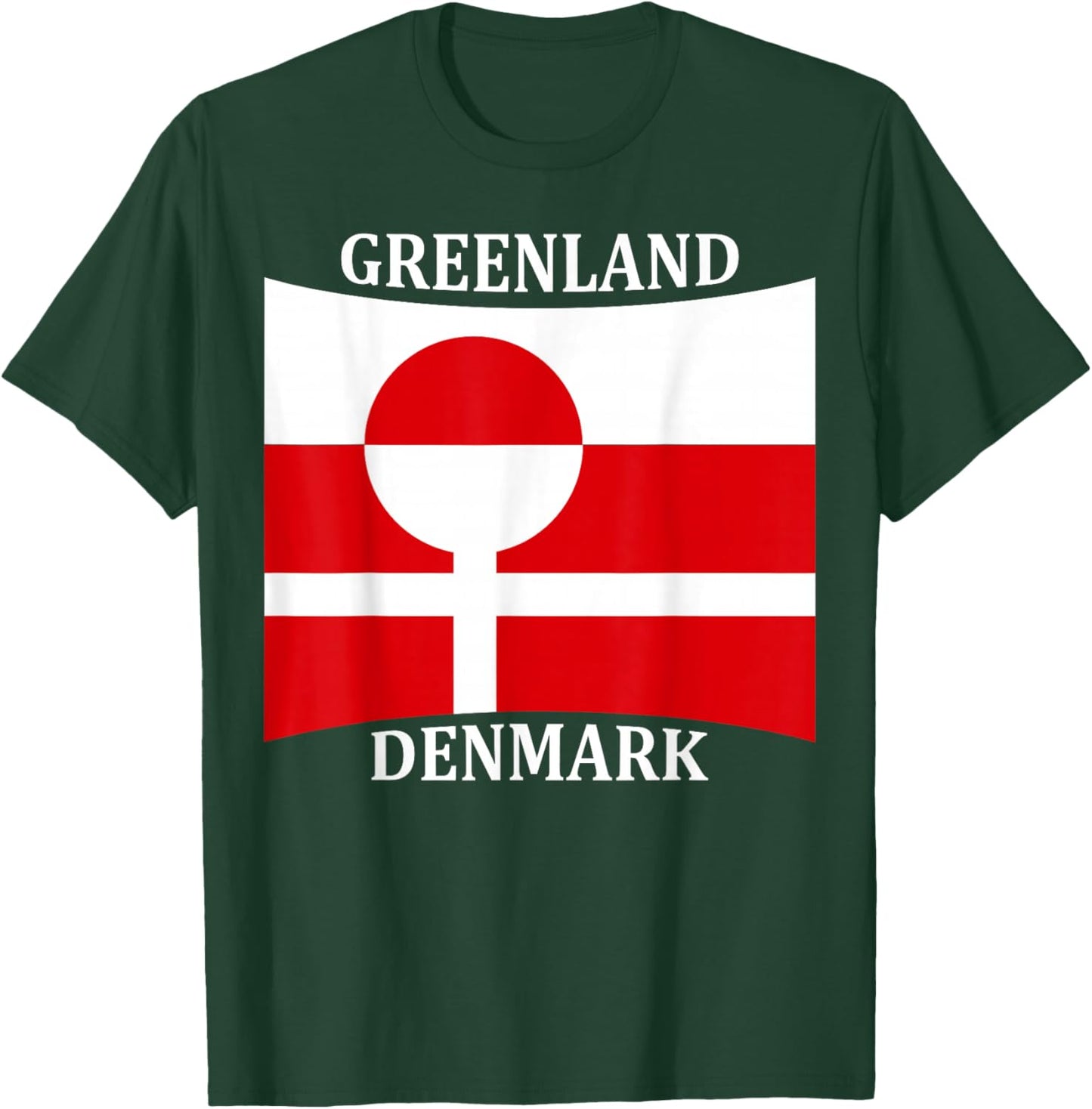Greenland Denmark Flag United Stand Together Support Freedom T-Shirt - T-Shirt | Forest
