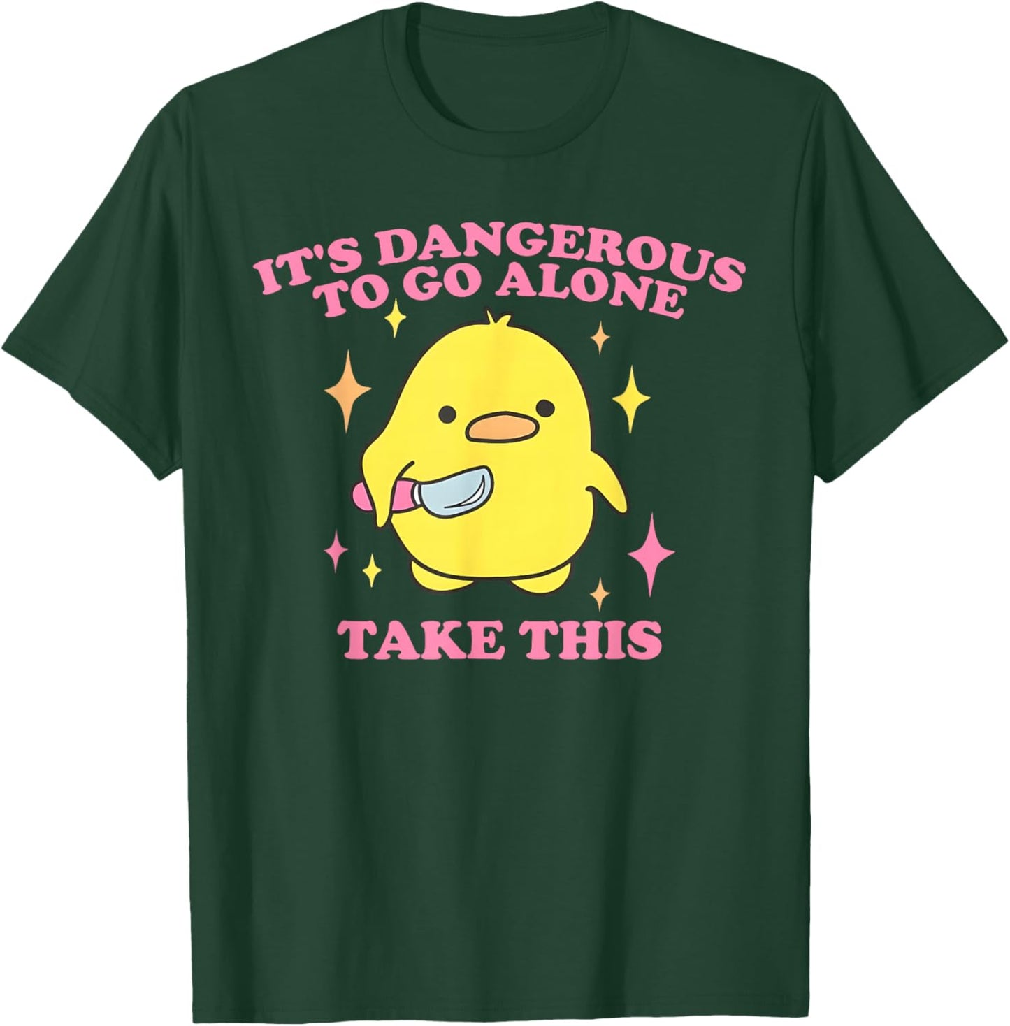 It's Dangerous to Go Alone Take This T-Shirt - T-Shirt | Forest