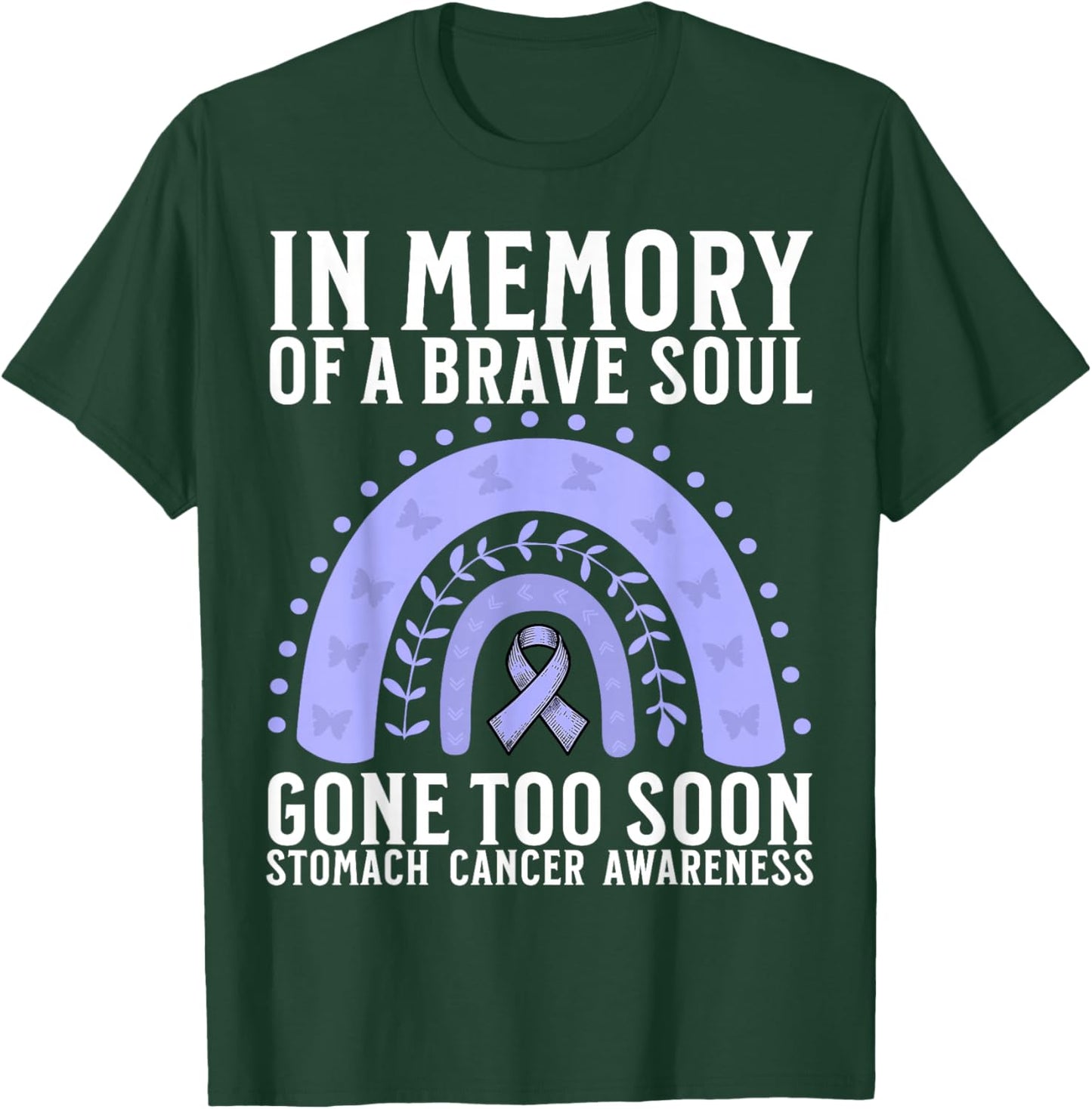 Support Stomach Cancer Awareness Lost Memory Products Gifts T-Shirt - T-Shirt | Forest