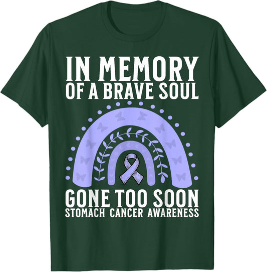 Support Stomach Cancer Awareness Lost Memory Products Gifts T-Shirt - T-Shirt | Forest