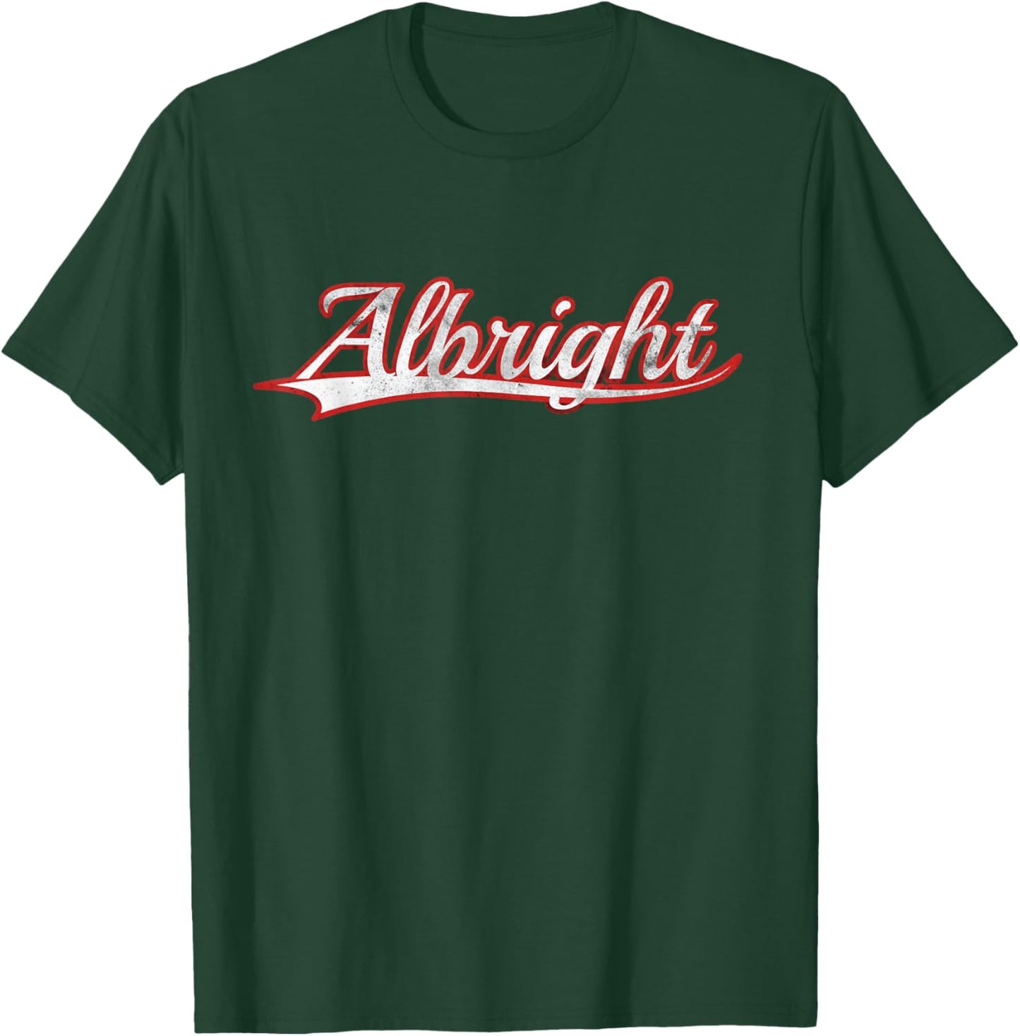 Albright Reading Pennsylvania Area Vintage Varsity Throwback T-Shirt - T-Shirt | Forest
