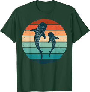 Whale Shark Retro T-Shirt - T-Shirt | Forest