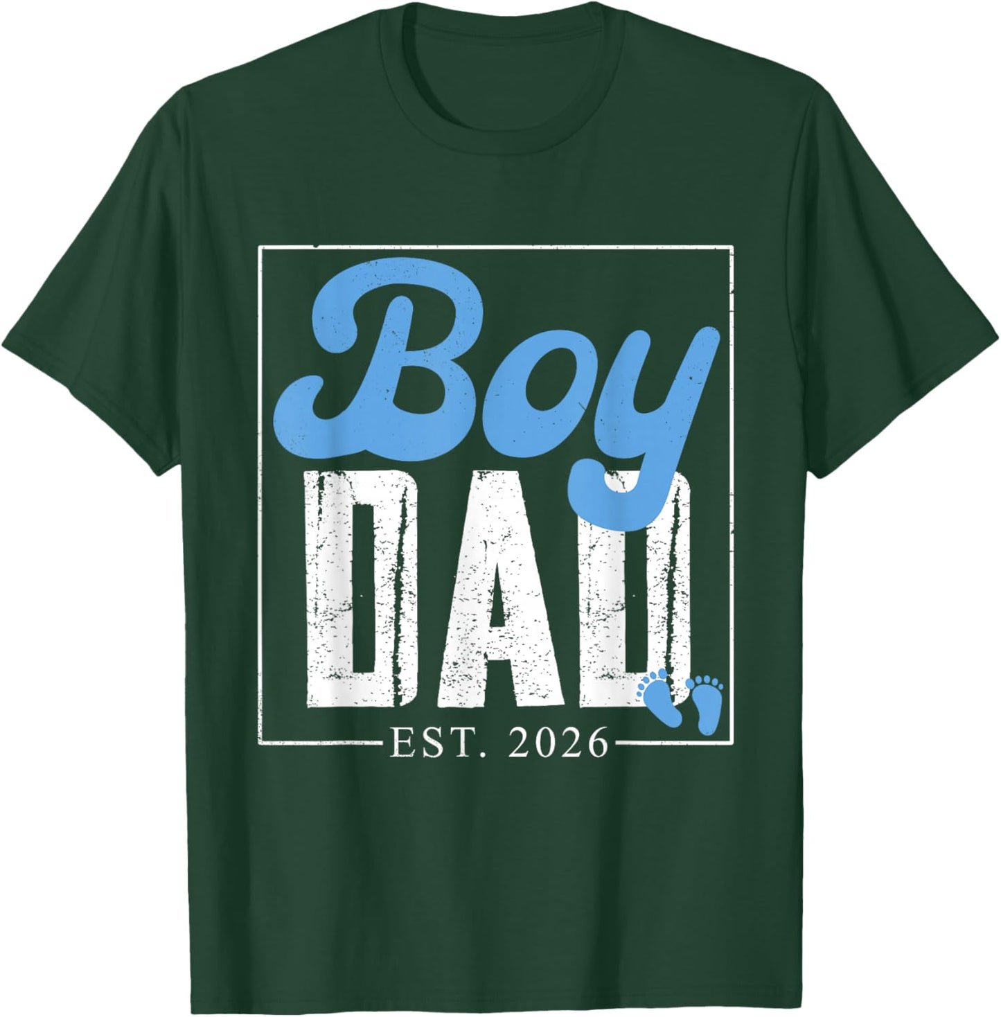 Expecting Dad of Boy Est 2026 Father's Day Son-Dad to Be Men T-Shirt - T-Shirt | Forest