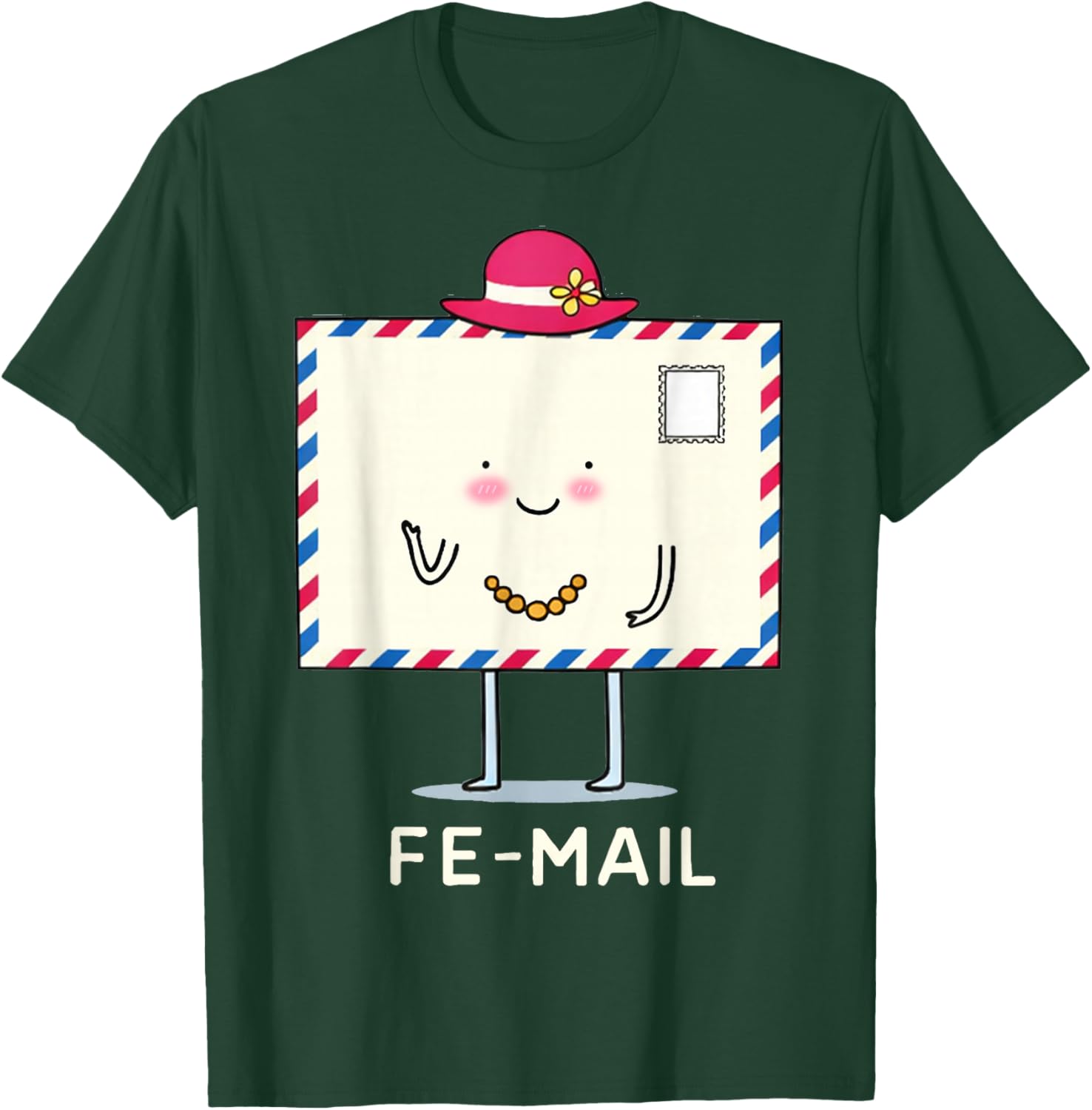 Funny Valentines Couple Matching Mail Fe-Mail Humor Pun Joke T-Shirt - T-Shirt | Forest