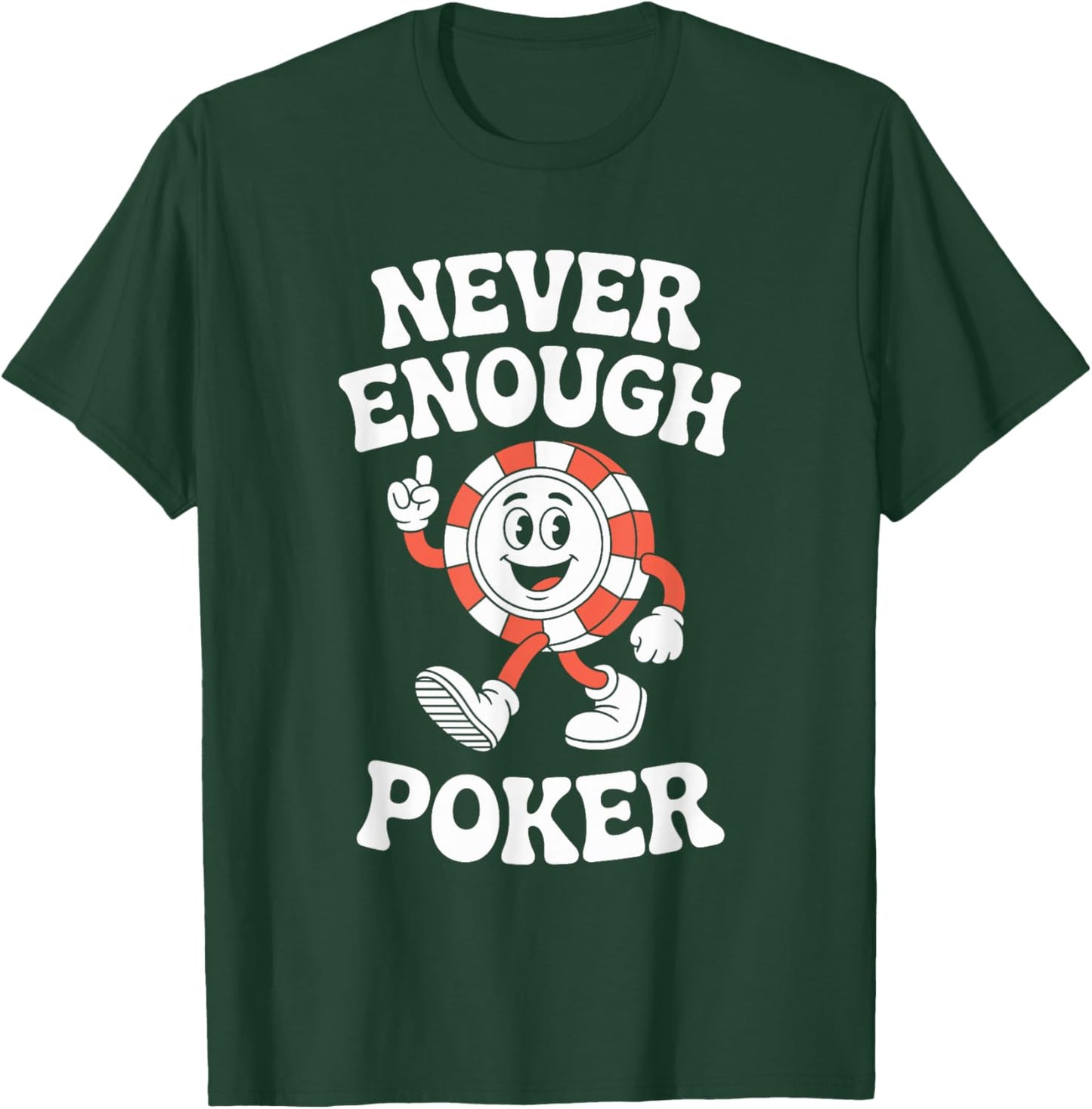 Funny Poker Retro T-Shirt - T-Shirt | Forest