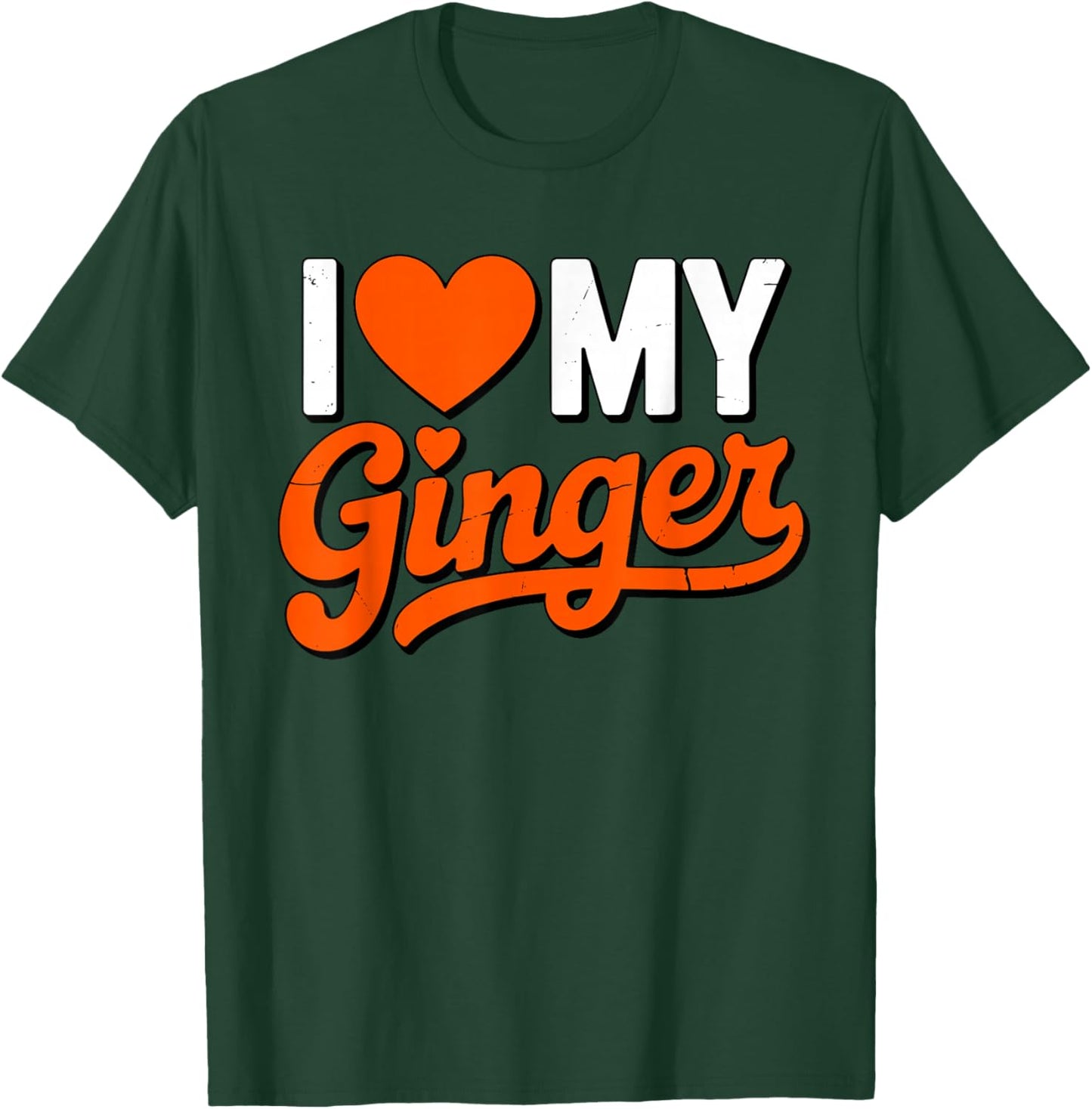 I Heart My Ginger Gingers are My Type Proud Redhead T-Shirt - T-Shirt | Forest