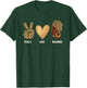 Peace Love Melanin Black History Month African American T-Shirt - T-Shirt | Forest