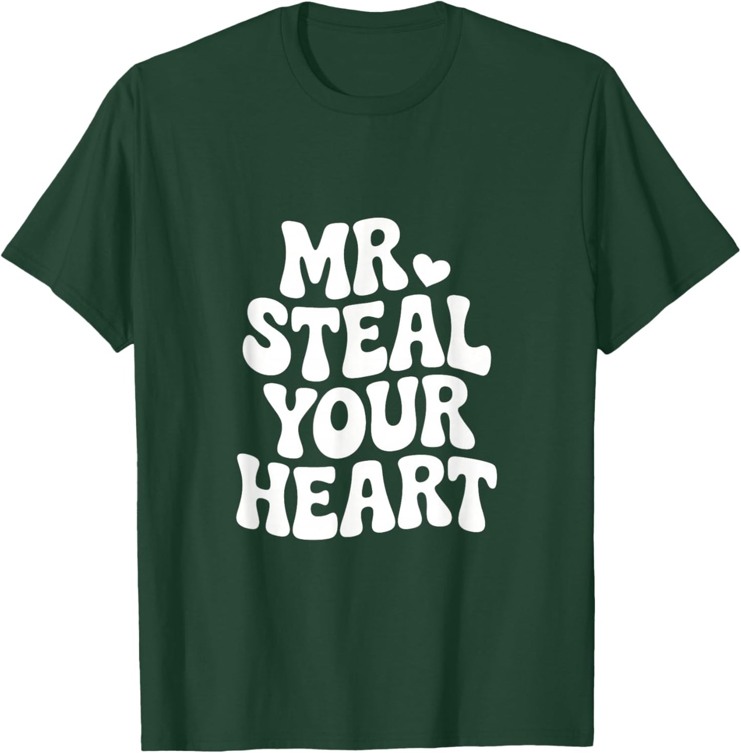 Mr Steal Your Heart Valentine's Day Boys Toddler Kids T-Shirt - T-Shirt | Forest