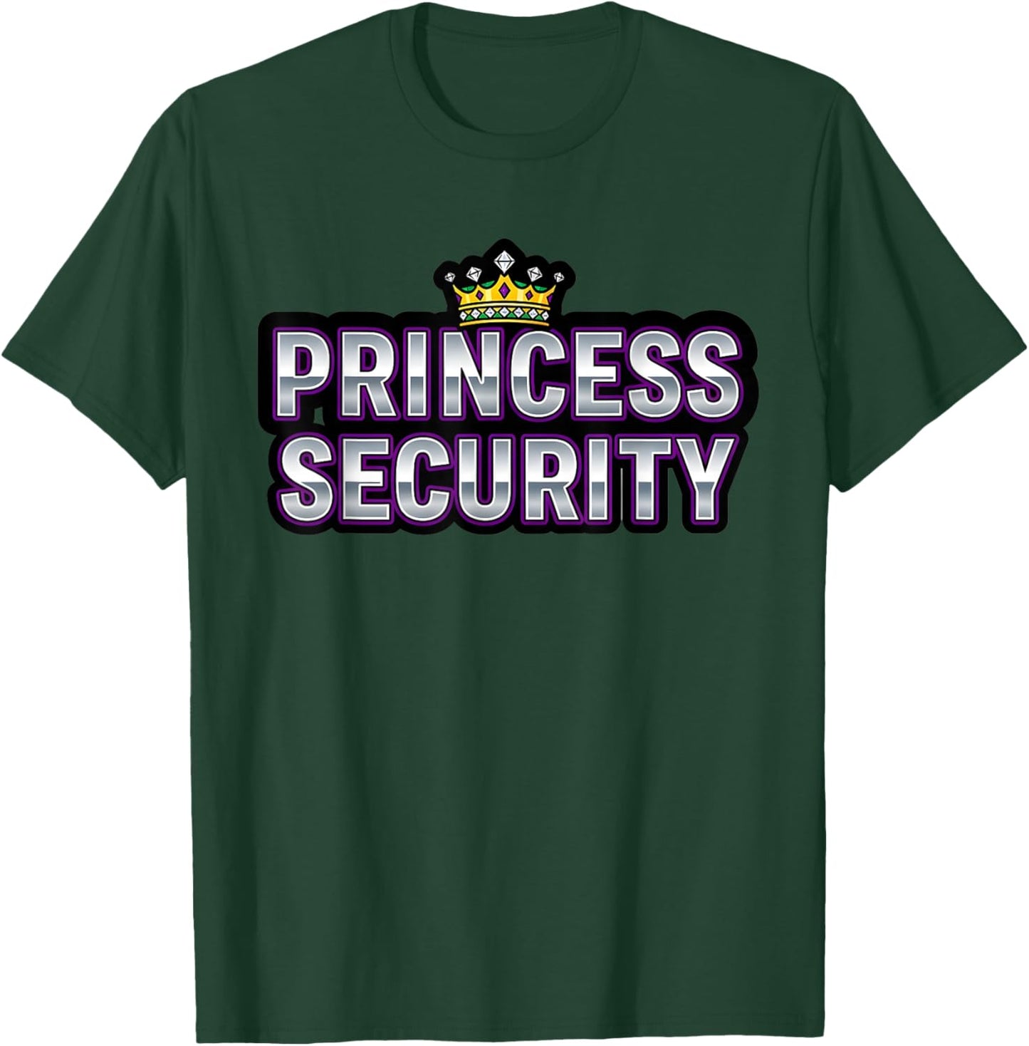 Princess Security Birthday Girls Cute Royal Matching T-Shirt - T-Shirt | Forest