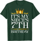 It's My Niece's 7th Birthday Happy Birthday 7 Years Old T-Shirt - T-Shirt | Forest