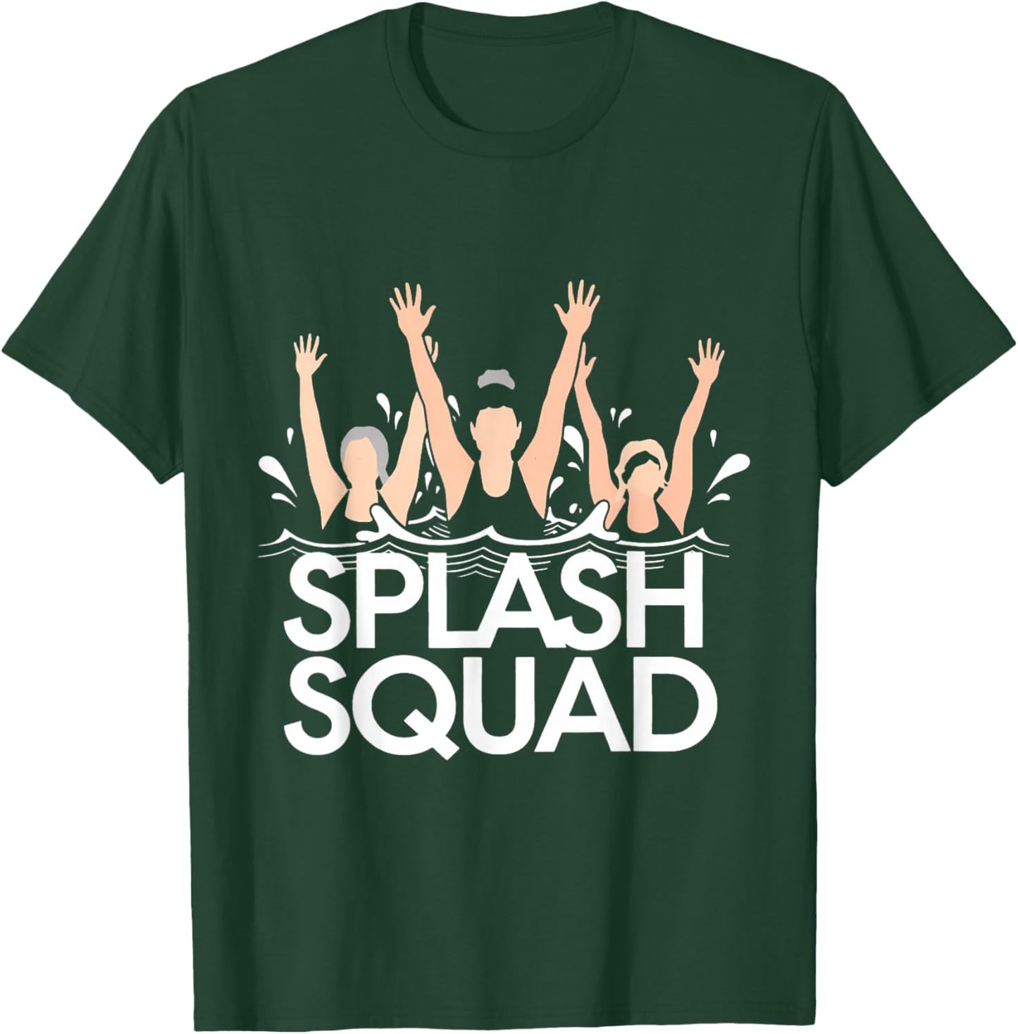 Water Aerobics Aqua Waterobics Instructor Splash Squad T-Shirt - T-Shirt | Forest