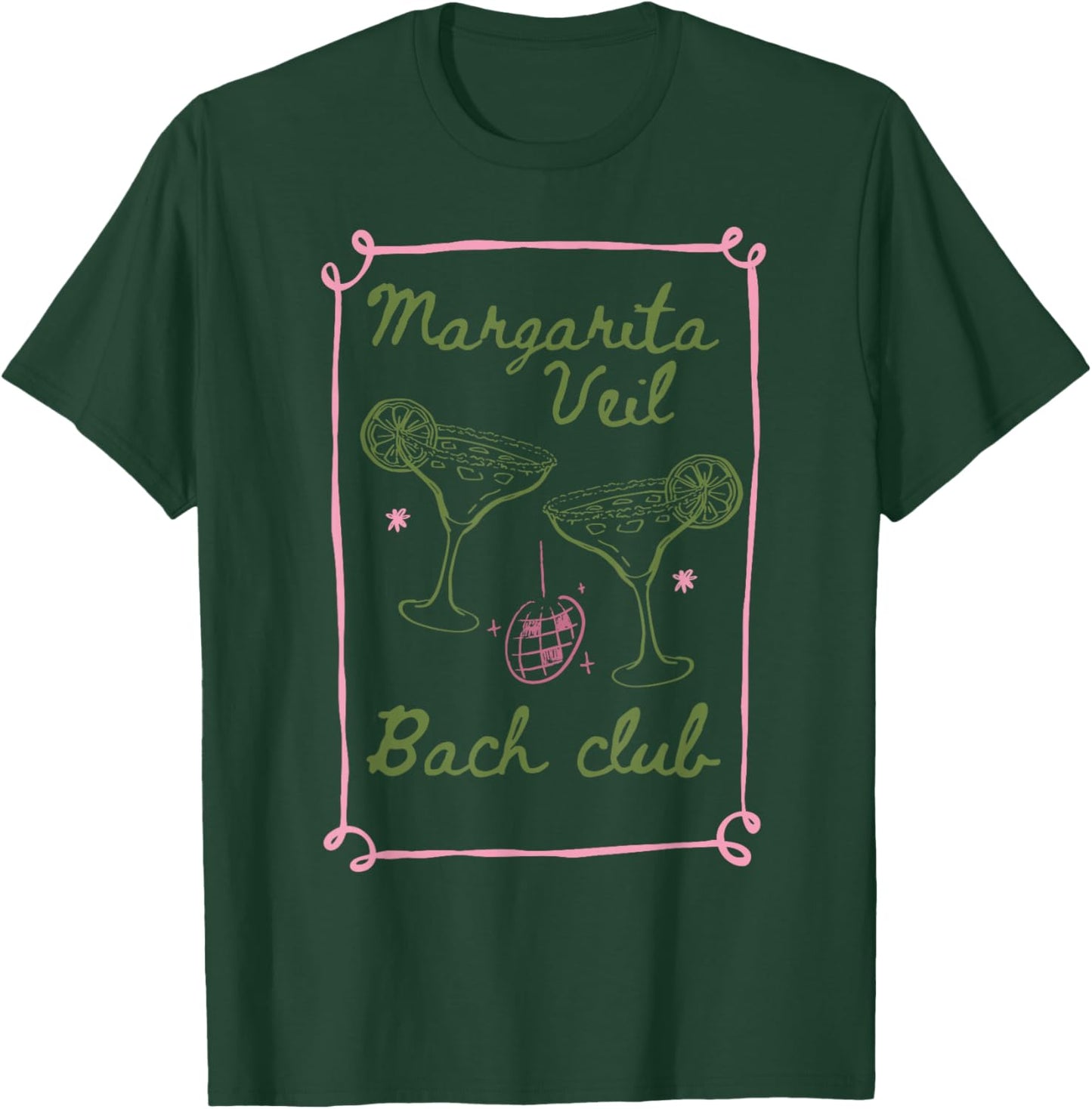 Margarita Veil bach Club Bachelorette Party T-Shirt - T-Shirt | Forest