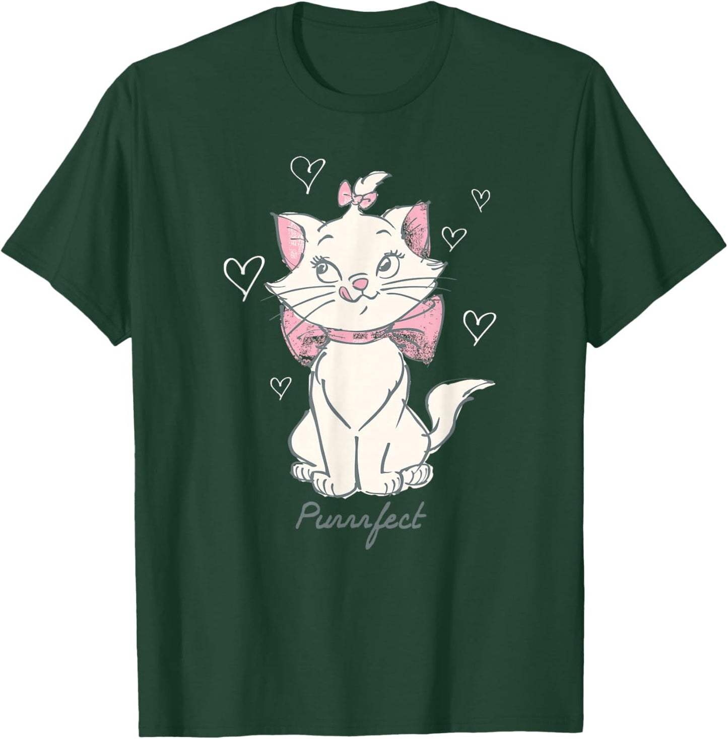 Disney The Aristocats Marie Purrfect Vintage Sketch Art T-Shirt - T-Shirt | Forest