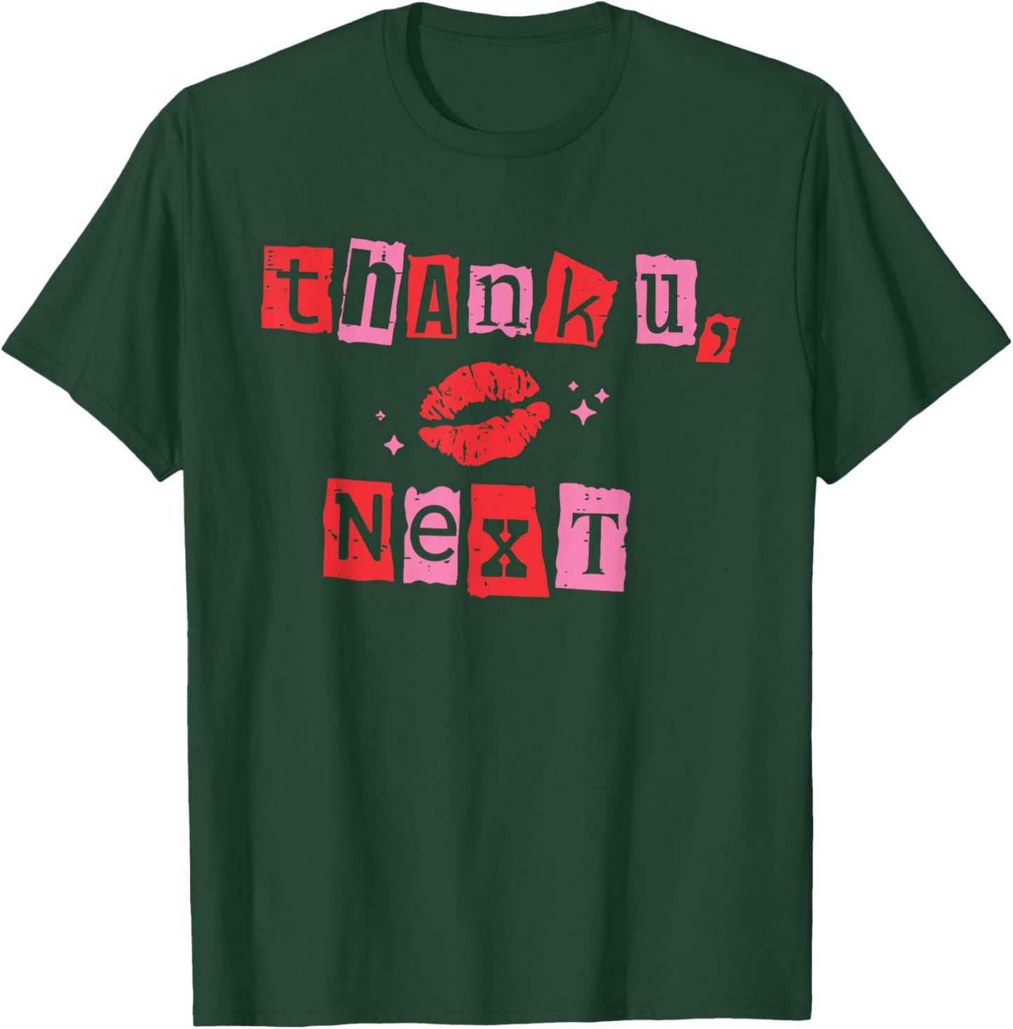 Retro Thank You Next Funny Valentine Girly Love XOXO Be Mine T-Shirt - T-Shirt | Forest