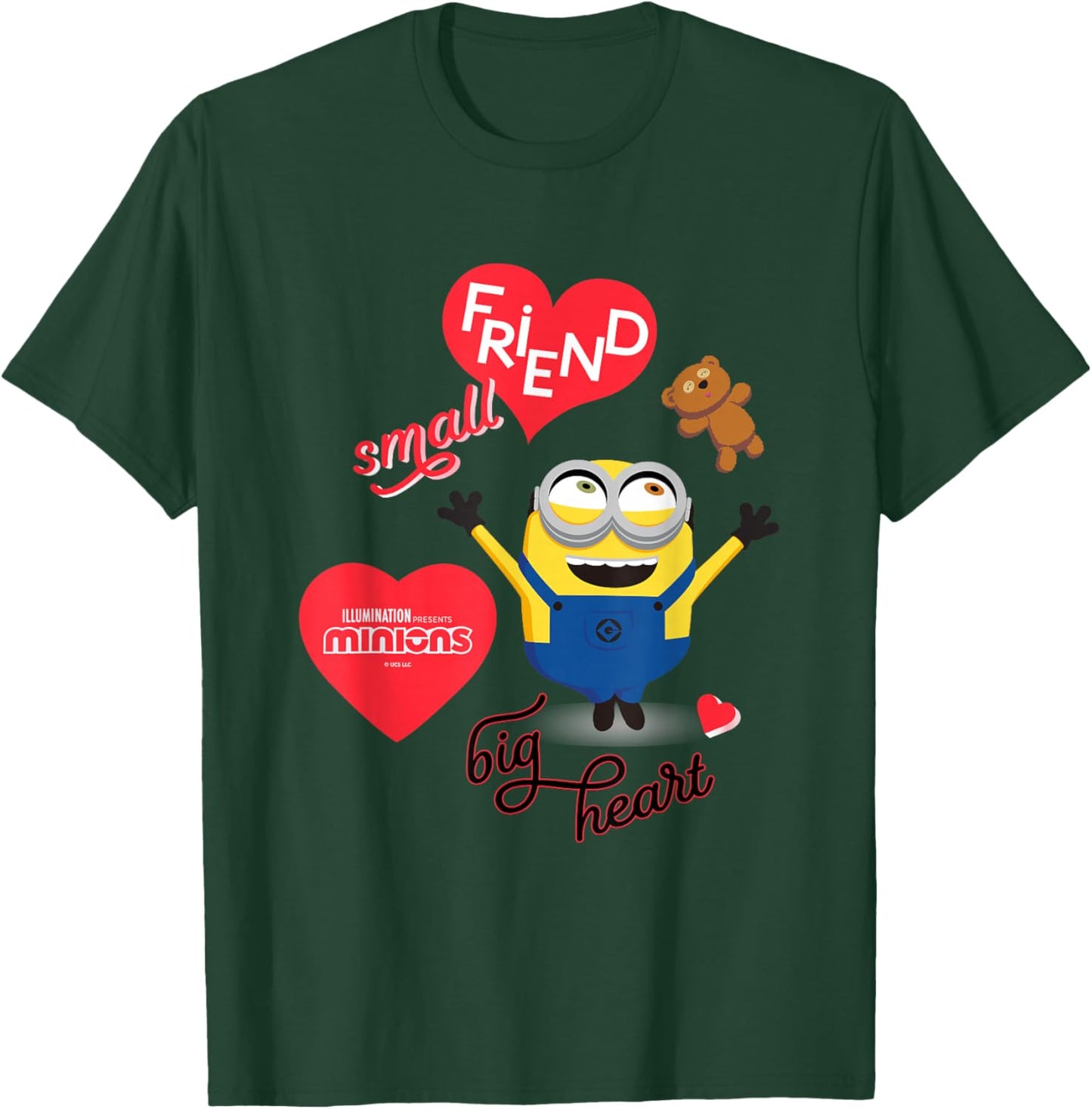 Minions Small Friend Big Heart T-Shirt - T-Shirt | Forest