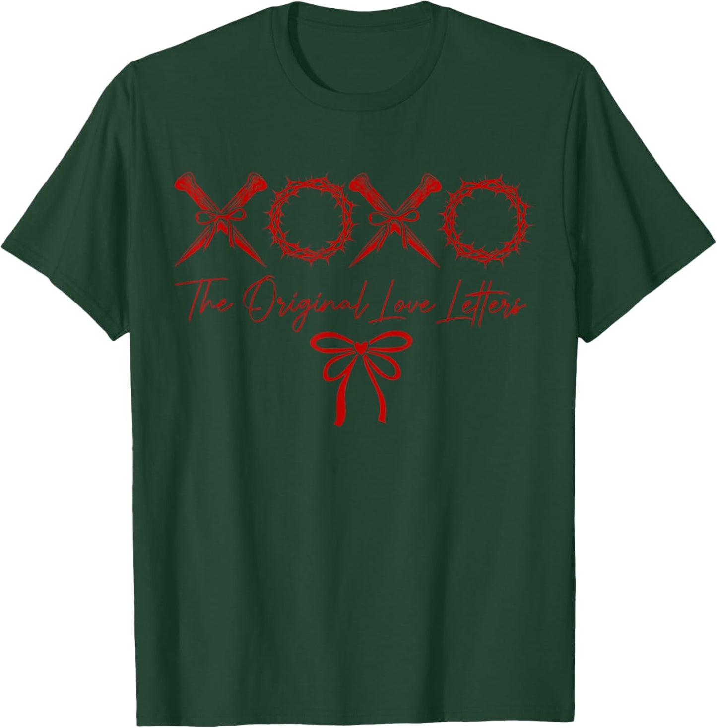 XOXO The Original Love Letters Christian Valentine’s Day T-Shirt - T-Shirt | Forest