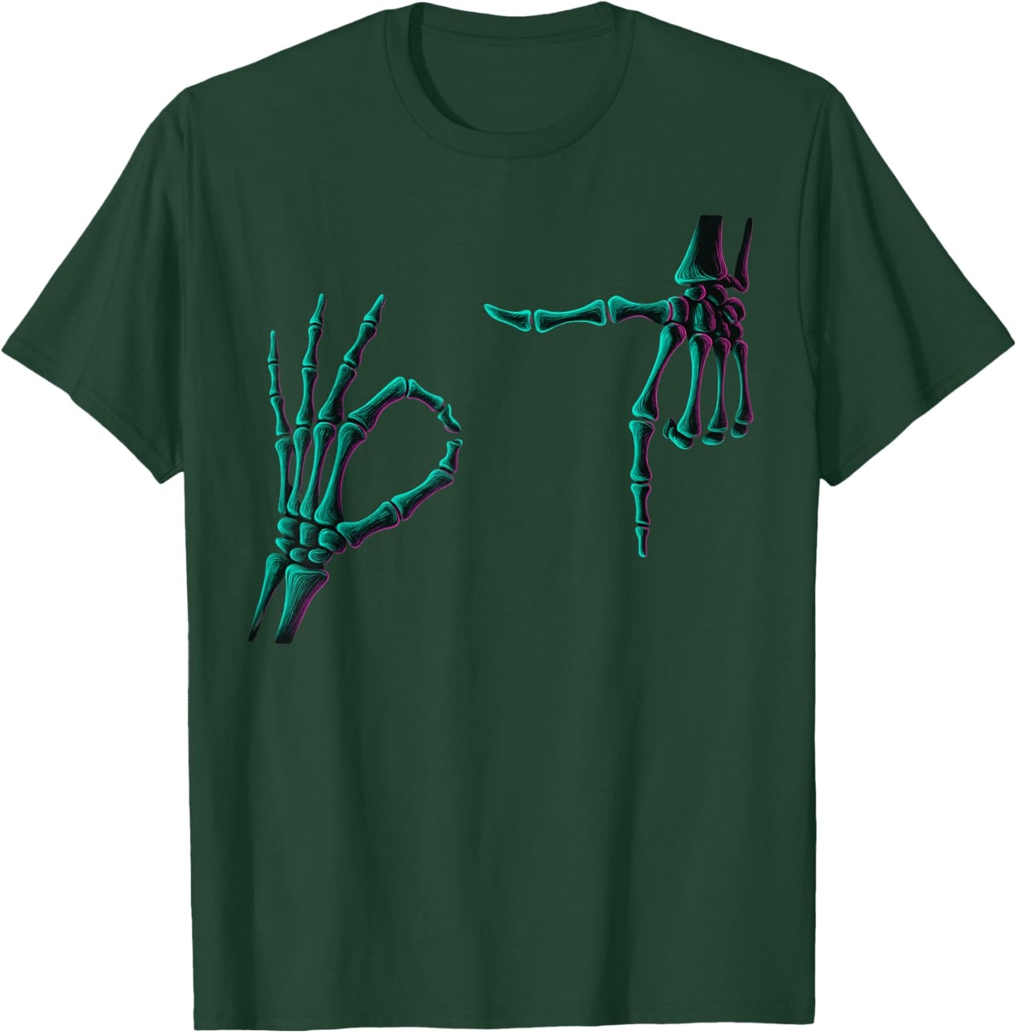 67 Meme Skeleton Hands 6 7 Halloween Six Seven Funny Meme T-Shirt - T-Shirt | Forest