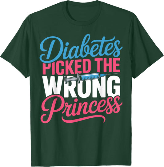 Type One Diabetes Picked The Wrong Princess Pride T-Shirt - T-Shirt | Forest