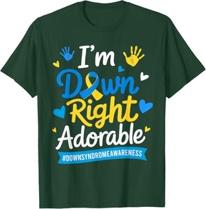 I'm Down Right Adorable World Down Syndrome Day 21st Kids T-Shirt - T-Shirt | Forest