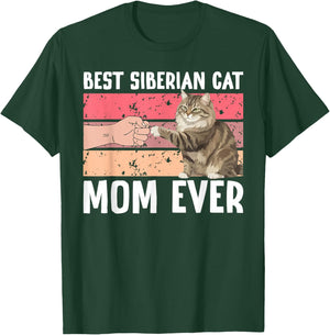 Best Siberian Cat Mom Ever Siberian Cat Owner T-Shirt - T-Shirt | Forest