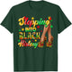 Steppin' Into Black History Month High Heels Women Girls T-Shirt - T-Shirt | Forest
