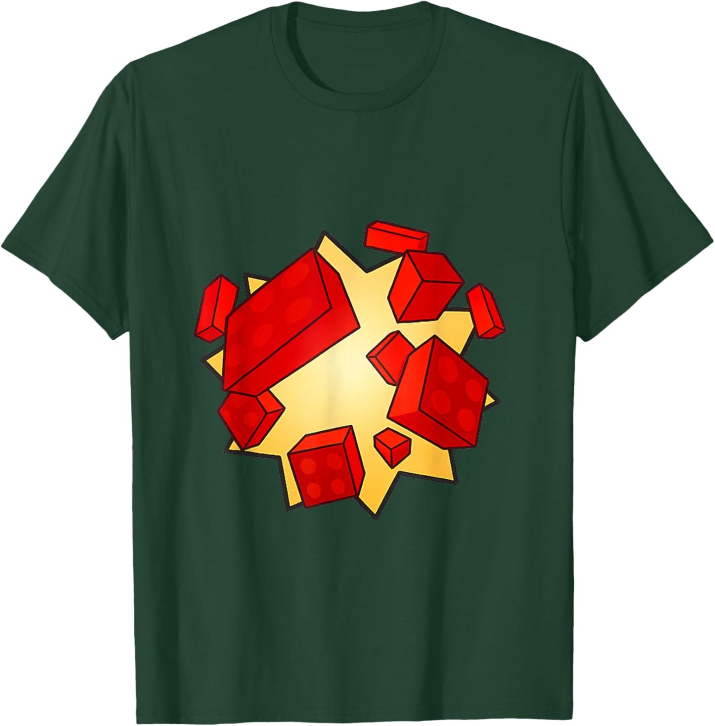 Blox Builder Style | Classic Block Gaming Look for Creators T-Shirt - T-Shirt | Forest