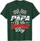 Race Car Papa of The Birthday Boy Racing Family Pit Crew T-Shirt - T-Shirt | Forest