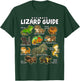Ultimate Lizard Guide Cute World Lizards Reptile Herpetology T-Shirt - T-Shirt | Forest