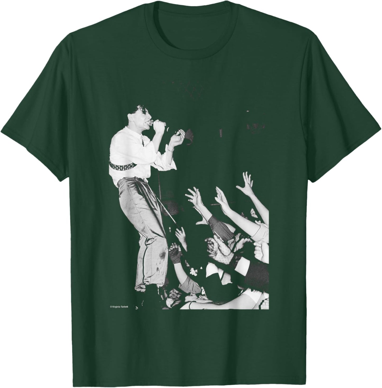 Jim Kerr Simple Minds New Gold Tour 1982 by Virginia Turbett T-Shirt - T-Shirt | Forest